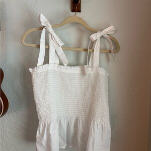 J. Crew coquette style White Camisole Top